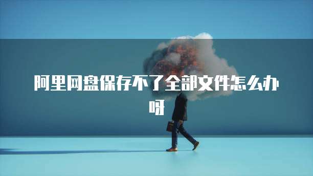阿里网盘保存不了全部文件怎么办呀