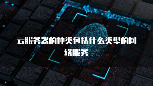 云服务器的种类包括什么类型的网络服务