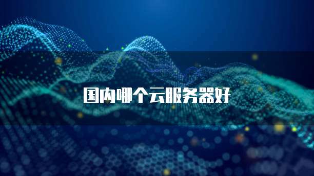 国内哪个云服务器好