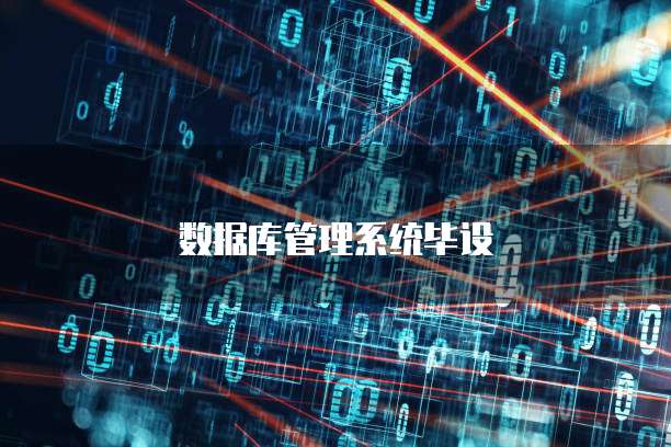 数据库管理系统毕设