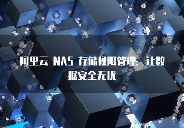 阿里云 NAS 存储权限管理：让数据安全无忧