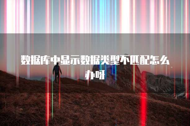 数据库中显示数据类型不匹配怎么办呀