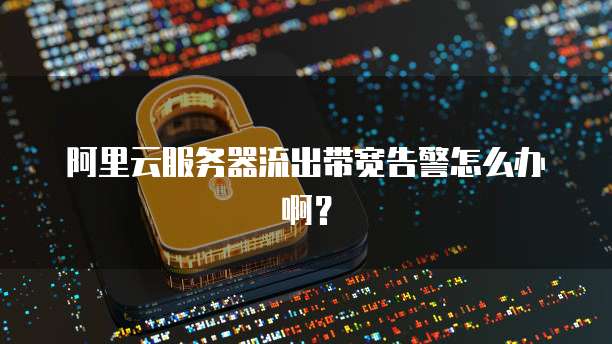 阿里云服务器流出带宽告警怎么办啊？