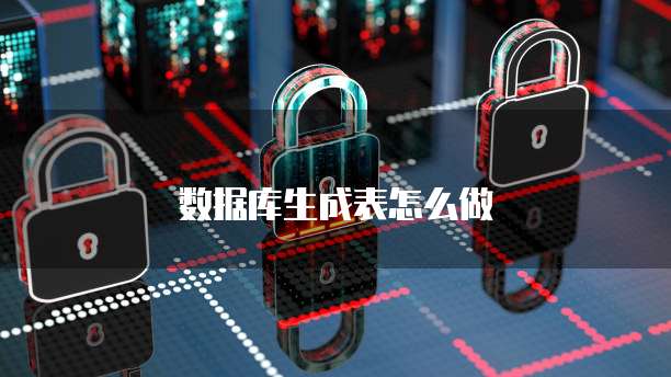 数据库生成表怎么做