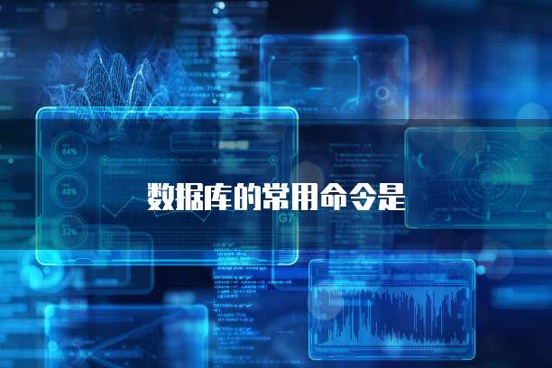 数据库的常用命令是