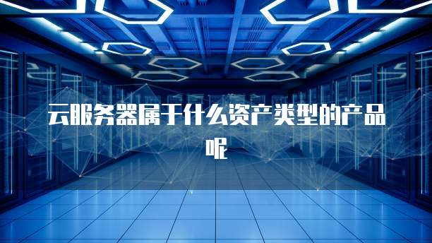 云服务器属于什么资产类型的产品呢