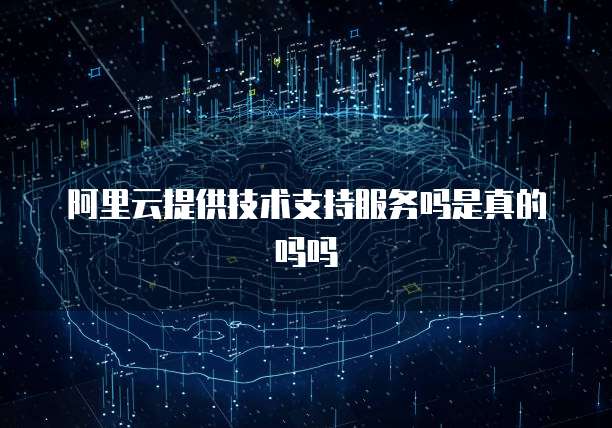阿里云提供技术支持服务吗是真的吗吗