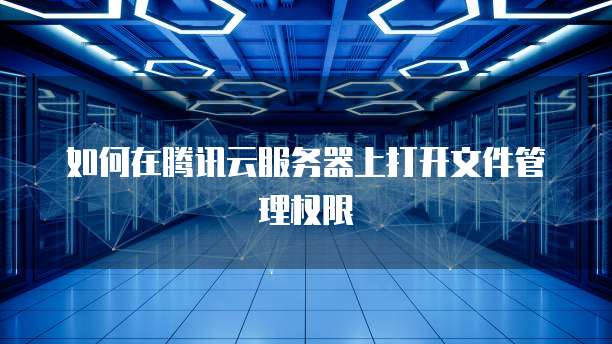 如何在腾讯云服务器上打开文件管理权限