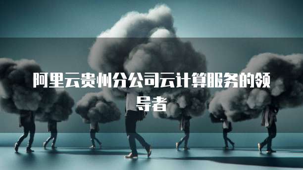 阿里云贵州分公司云计算服务的领导者