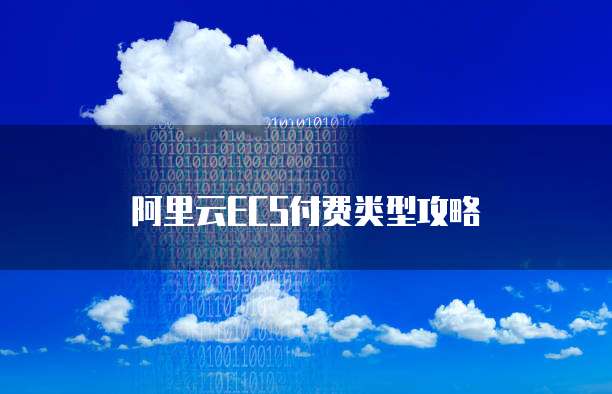 阿里云ECS付费类型攻略