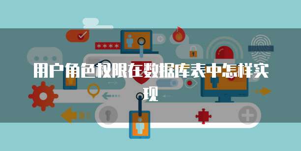 用户角色权限在数据库表中怎样实现